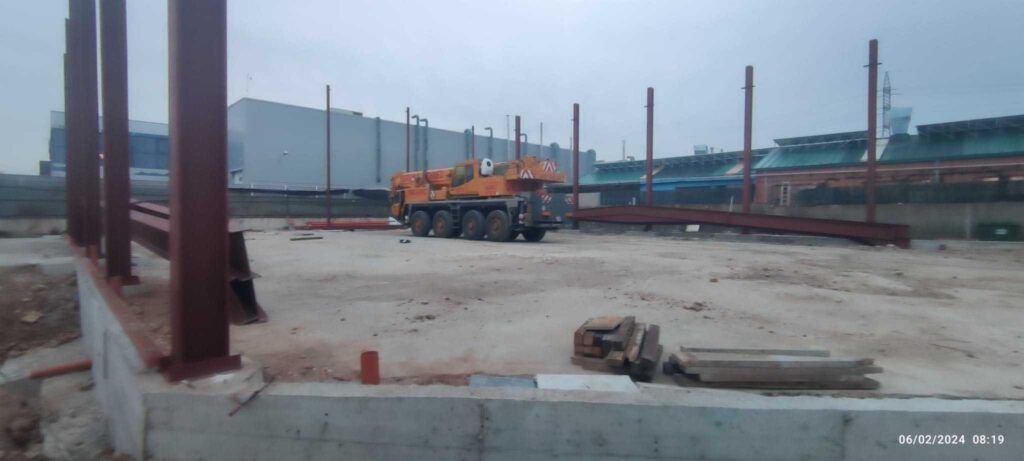 Vista de las obras para TIP-SA